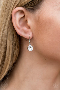 Inner Light - White Rhinestone Necklace - Fashion Fix Exclusive 2/20 - Paparazzi Accessories - All That Sparkles XOXO