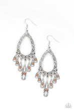 Load image into Gallery viewer, Cool Colada - Orange Earrings - Paparazzi Accessories - All That Sparkles XOXO