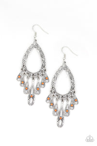 Cool Colada - Orange Earrings - Paparazzi Accessories - All That Sparkles XOXO
