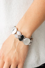 Load image into Gallery viewer, Chroma Charisma - Black, Silver, and Gray Beaded Stretchy Bracelet - Paparazzi Accessories - All That Sparkles XOXO