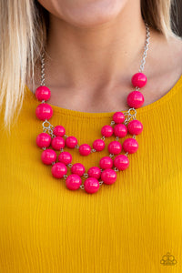 Miss Pop-YOU-larity - Pink Bead Necklace - Paparazzi Accessories - All That Sparkles XOXO