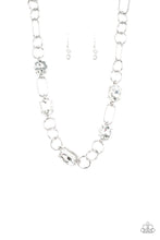 Load image into Gallery viewer, Urban District - White Rhinestone Necklace - Paparazzi Accessories