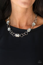 Load image into Gallery viewer, Urban District - White Rhinestone Necklace - Paparazzi Accessories