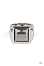 Load image into Gallery viewer, All About the Benjamins - Silver Hematite Urban Men&#39;s Ring - Paparazzi Accessories