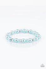 Load image into Gallery viewer, Powder and Pearls - Blue Pearl Stretchy Bracelet - Paparazzi Accessories - All That Sparkles XOXO
