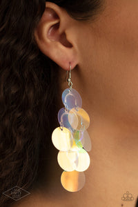 Mermaid Shimmer - Multi Iridescent Earrings - Paparazzi Accessories