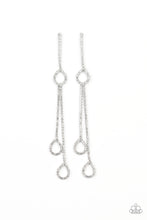 Load image into Gallery viewer, Chance of REIGN - White Rhinestone Earrings - Paparazzi Accessories - All That Sparkles XOXO
