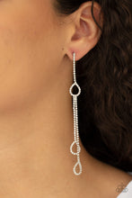Load image into Gallery viewer, Chance of REIGN - White Rhinestone Earrings - Paparazzi Accessories - All That Sparkles XOXO