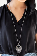 Load image into Gallery viewer, Solar Energy - White Stone and Filigree Necklace - Paparazzi Accessories