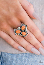 Load image into Gallery viewer, Ambrosial Garden - Orange Teardrop Ring - Paparazzi Accessories