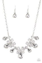 Load image into Gallery viewer, Debutante Drama - White Rhinestone Necklace - Paparazzi Accessories