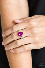 Load image into Gallery viewer, Feast Your Eyes - Pink Ring - Paparazzi Accessories - All That Sparkles XOXO