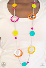 Load image into Gallery viewer, Kaleidoscopically Captivating - Colorful Ring Necklace  - Paparazzi Accessories - All That Sparkles Xoxo 