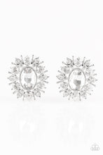 Load image into Gallery viewer, Serious Star Power - White Earrings - Paparazzi Accessories - All That Sparkles XOXO