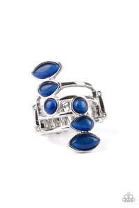 Wraparound Radiance - Blue Ring - Paparazzi Accessories - All That Sparkles XOXO