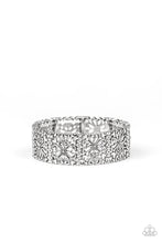 Load image into Gallery viewer, Summer Scandal - Silver Filigree Stretchy Bracelet - Paparazzi Accessories - All That Sparkles Xoxo 