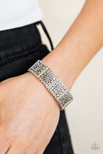 Load image into Gallery viewer, Summer Scandal - Silver Filigree Stretchy Bracelet - Paparazzi Accessories - All That Sparkles Xoxo 