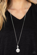 Load image into Gallery viewer, Going For GLAM-ma - White Rhinestone and &quot;Glam-Ma&quot; Circle Pendant Necklace - Paparazzi Accessories - All That Sparkles Xoxo 