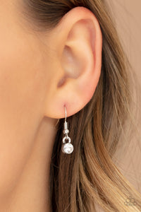 Going For GLAM-ma - White Rhinestone and "Glam-Ma" Circle Pendant Necklace - Paparazzi Accessories - All That Sparkles Xoxo 