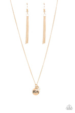 Load image into Gallery viewer, Mom Mode - Gold Necklace with &quot;Mom&quot; Pendant - Paparazzi Accessories - All That Sparkles Xoxo 