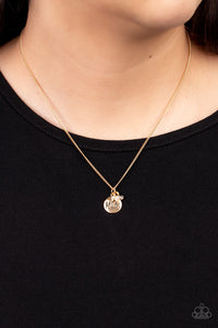 Mom Mode - Gold Necklace with "Mom" Pendant - Paparazzi Accessories - All That Sparkles Xoxo 