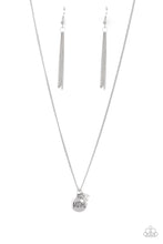 Load image into Gallery viewer, Mom Mode - White &quot;Mom&quot; Necklace with a White Rhinestone - Paparazzi Accessories - All That Sparkles Xoxo 