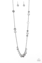Load image into Gallery viewer, Trailblazing Trinket - Silver Hammered Disc Necklace - Paparazzi Accessories