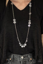 Load image into Gallery viewer, Trailblazing Trinket - Silver Hammered Disc Necklace - Paparazzi Accessories