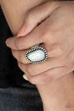 Load image into Gallery viewer, For ETHEREAL! - White Opalescent Stone Ring - Paparazzi Accessories