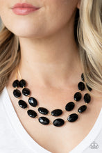 Load image into Gallery viewer, Max Volume - Black Bead and Gold Tiered Necklace - Paparazzi Accessories