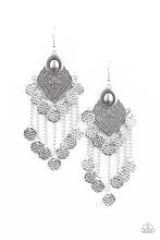 Load image into Gallery viewer, Garden Explorer - Silver Textured Earrings - Paparazzi Accessories