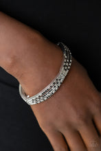 Load image into Gallery viewer, Suburban Scene - Black Rhinestone Stretchy Bracelet - Paparazzi Accessories