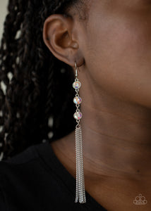 Moved to TIERS - Multi Iridescent Rhinestone Earrings - Paparazzi Accessories