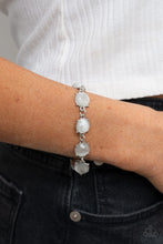Load image into Gallery viewer, Ms. GLOW-It-All - White Moonstone Clasp Bracelet - Paparazzi Accessories