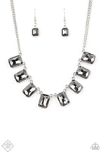 Load image into Gallery viewer, After Party Access - Silver Smoky Gem Necklace - Paparazzi Accessories