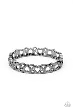 Load image into Gallery viewer, You HEART The Lady! - Black Heart Hinge Bracelet - Paparazzi Accessories