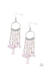 Load image into Gallery viewer, Dazzling Delicious - Pink Iridescent Bead Earrings - Paparazzi Accessories