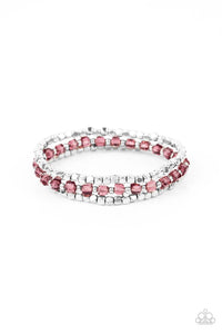 Mix and Mash - Purple and Silver Crystal Bead Bracelets - Paparazzi Accessories