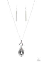 Load image into Gallery viewer, Glamorously Glaring - Silver Rhinestone Pendant Necklace - Paparazzi Accessories