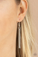 Load image into Gallery viewer, Glamorously Glaring - Silver Rhinestone Pendant Necklace - Paparazzi Accessories