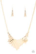 Load image into Gallery viewer, Happily Ever AFTERSHOCK - Gold Hammered Detail Necklace - Paparazzi Accessories