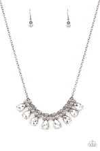 Load image into Gallery viewer, Sparkly Ever After - Black with White Rhinestone Necklace - Paparazzi Accessories