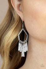 Load image into Gallery viewer, Museum Find - Silver Hammered Geometric Shape Earrings - Paparazzi Accessories
