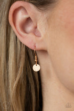 Load image into Gallery viewer, Musically Minimalist - Gold Disc Choker Necklace - Paparazzi Accessories