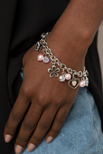 Load image into Gallery viewer, Retreat into Romance - Pink / Iridescent Bead Charm Bracelet - Paparazzi Accessories