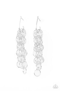 Long Live The Rebels - Silver Ring Hoop Earrings - Paparazzi Accessories