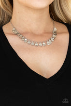 Load image into Gallery viewer, Dainty DISCovery - Silver Disc Choker Necklace - Paparazzi Accessories
