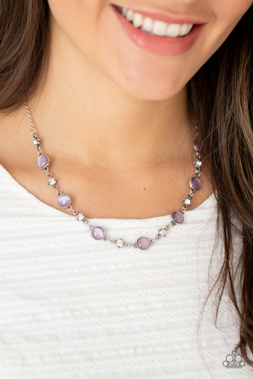 Inner Illumination - Purple Moonstone Necklace - Paparazzi Accessories