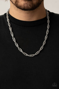 Extra Entrepreneur - Silver Urban Men's Necklace - Paparazzi Accessories