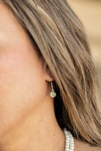 Load image into Gallery viewer, Poshly Petite - White Pearl and Iridescent / Oil Spill Bead Necklace - Paparazzi Accessories